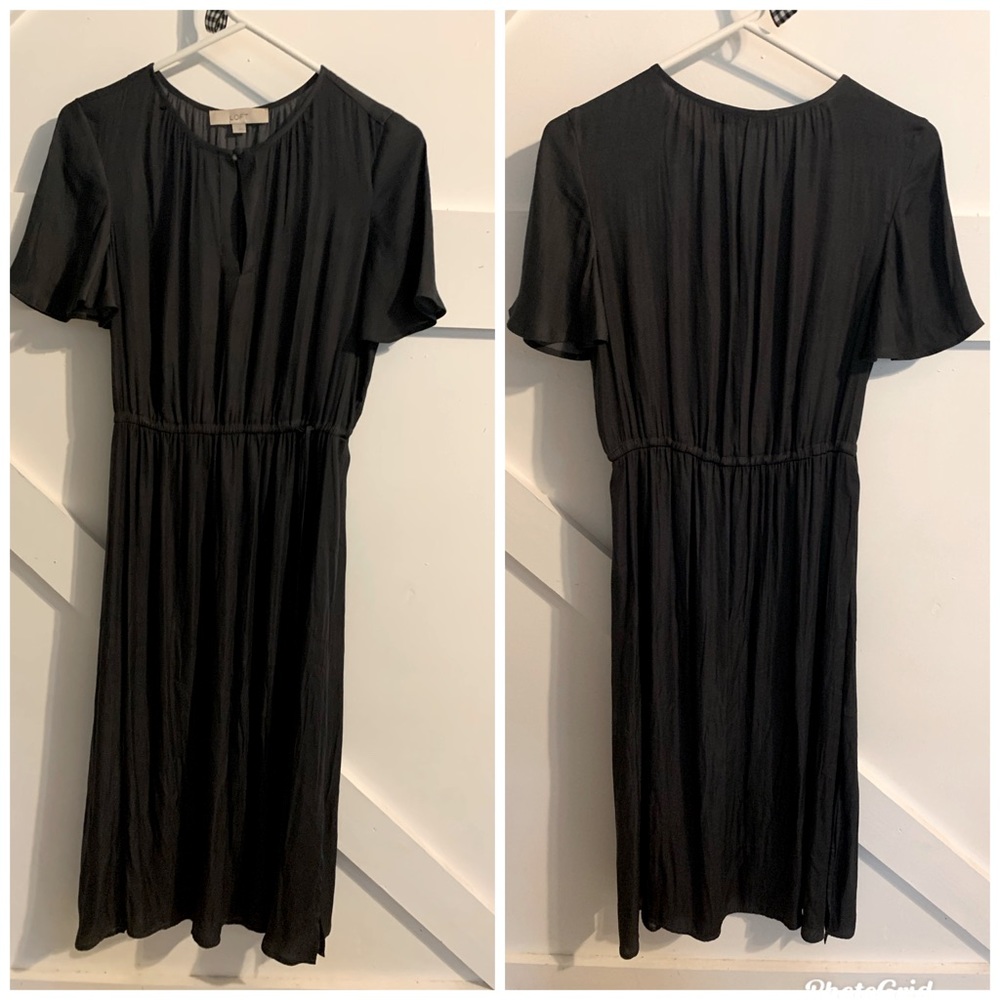LOFT Gray Dress sz S